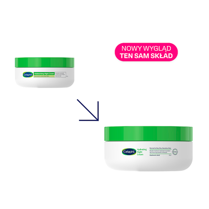 Cetaphil, krem nawilżający do twarzy na noc, 48 g - Podrażnienie, Suchość