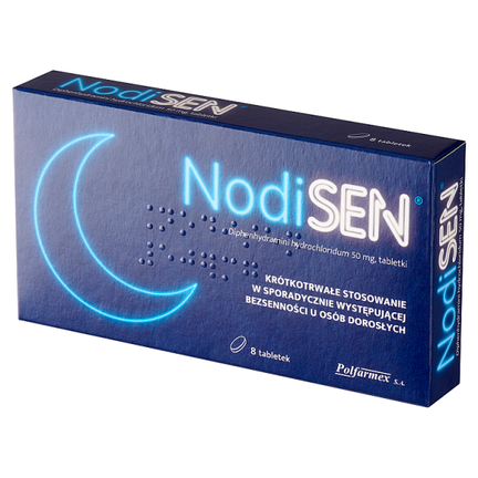 Nodisen 50 mg, 8 tabletek - PRODUKT LECZNICZY NIEREFUNDOWANY RX