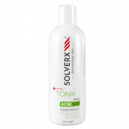 EMPIRE PHARMA Solverx Forte Acne Skin, tonik do twarzy, 200 ml — Składniki i ocena