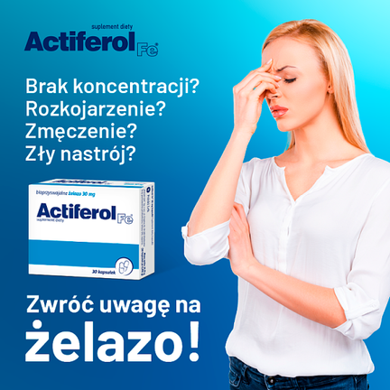 Actiferol Fe 30 mg, 30 kapsułek - SUPLEMENT DIETY