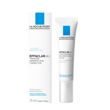 Zdjęcie przedstawia punktowy krem na zmiany trądzikowe La Roche-Posay Effaclar A.I.