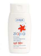 Ziajka, emulsja do opalania wodoodporna dla dzieci SPF 50+, 125 ml