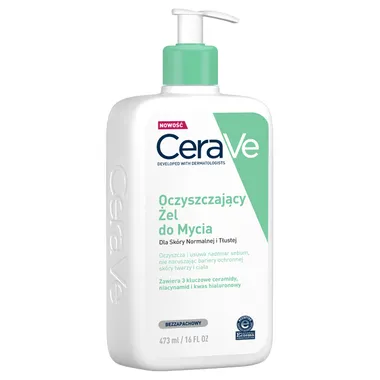 CeraVe, Oczyszczający żel do mycia, 473 ml