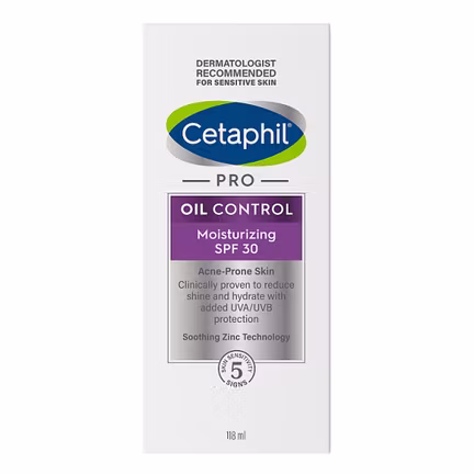Cetaphil Pro Oil Control, krem nawilżająco-matujący SPF 30, 118 ml - opakowanie produktu