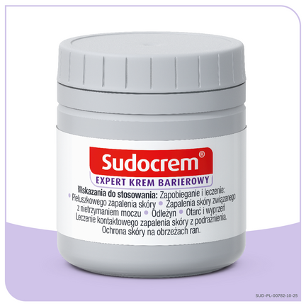 Sudocrem Expert, krem barierowy, pieluszkowe zapalenie skóry, otarcia, 60g - Odparzenia, Podrażnienie