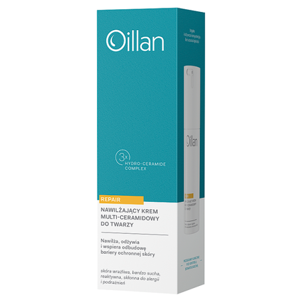 Oillan Repair, krem do twarzy nawilżający, multi-ceramidowy, 50 ml - 5900116115832