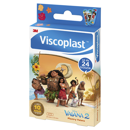Viscoplast Plastry Vaiana, 72 mm x 25 mm, 10 sztuk - WYRÓB MEDYCZNY