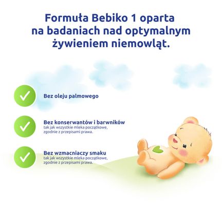 Bebiko NutriFlor Expert 1, mleko początkowe dla niemowląt od urodzenia, 550 g - ŻYWNOŚĆ SPECJALNEGO PRZEZNACZENIA MEDYCZNEGO
