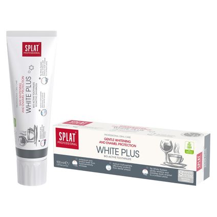 SPLAT Splat Professional White Plus, pasta do zębów, ochrona i wybielanie szkliwa, 100 ml — Składniki i ocena