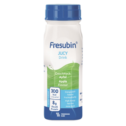 Fresubin Juicy Drink 4, smak jabłkowy, 200 ml - ŻYWNOŚĆ SPECJALNEGO PRZEZNACZENIA MEDYCZNEGO