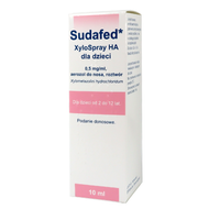 Sudafed XyloSpray HA dla dzieci, 0,5 mg/ml, aerozol do nosa, roztwór, 10 ml (import równoległy Delfarma)