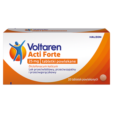 Voltaren Acti Forte 25 mg, 20 tabletek powlekanych