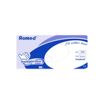 Romed, Rękawice niejałowe, lateksowe, pudrowe, rozmiar M, 100 sztuk