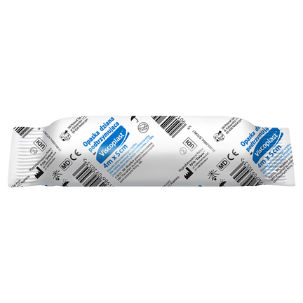 Viscoplast, opaska dziana podtrzymująca, 4 m x 5 cm, 1 sztuka - zdjęcie produktu