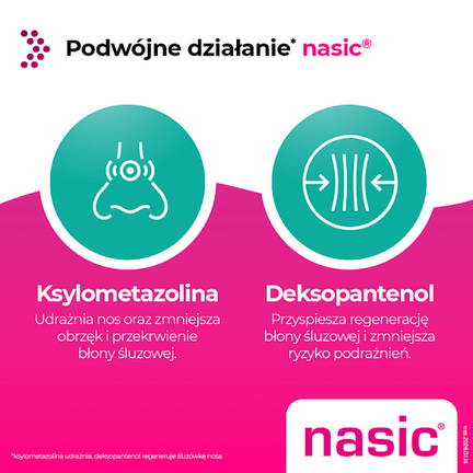 Nasic (0,1 mg + 5,0 mg)/dawkę, aerozol do nosa, roztwór, 10 ml - AEROZOL