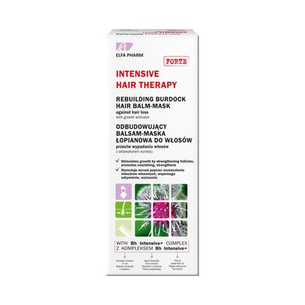Elfa Pharm Intensive Hair Therapy, balsam-maska łopianowa przeciw wypadaniu włosów, 200 ml - zdjęcie produktu