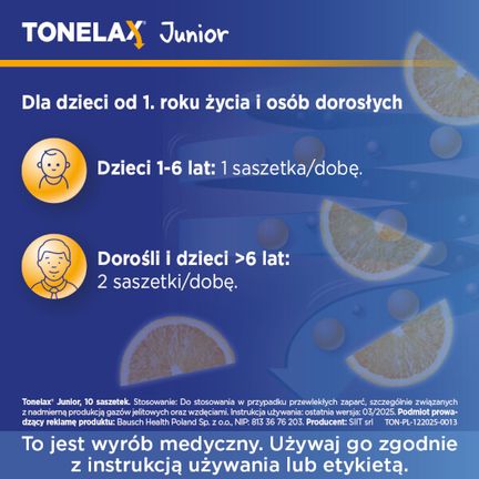 Tonelax Junior, 10 saszetek - SIIT