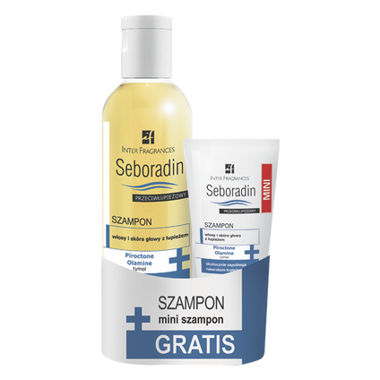 INTER-FRAGRANCES Seboradin, szampon przeciwłupieżowy 200 ml + szampon mini 50 ml — Składniki i ocena