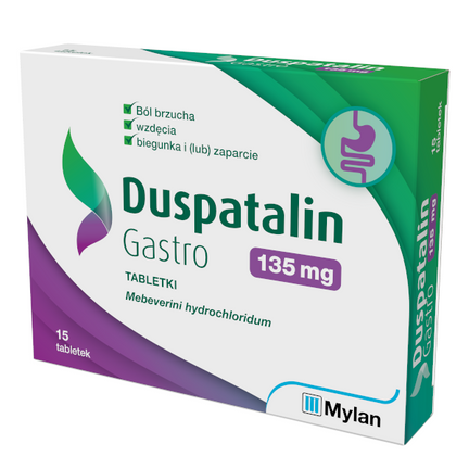 Duspatalin Gastro 135 mg, 15 tabletek - zdjęcie produktu