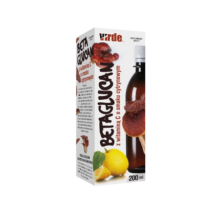Betaglucan z witaminą C, smak cytrynowy, płyn, 200 ml - zdjęcie produktu