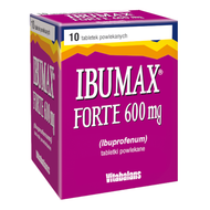 Ibumax Forte 600 mg, 10 tabletek powlekanych