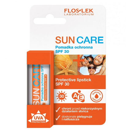 FLOS-LEK Floslek Laboratorium, Sun Care, Lippenstift schützend für die Lippen mit Lichtschutzfaktor SPF 30