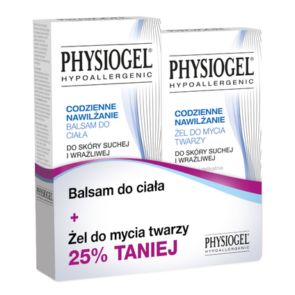 STIEFEL Physiogel balsam do ciała 200 ml + żel do mycia twarzy 150 ml — Składniki i ocena