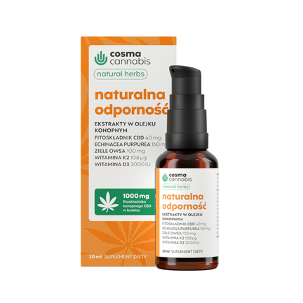 Cannabis Natural Herbs, Naturalna Odporność, krople, 30 ml - zdjęcie produktu