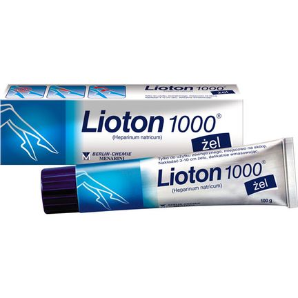 Lioton 1000, żel, 100 g - PRODUKT LECZNICZY NIEREFUNDOWANY OTC