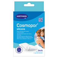 Opatrunek Cosmopor silicone 7,2 cm x 5 cm, 5 sztuk