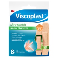 Viscoplast Ultra Stretch, plastry elastyczne, 2 rozmiary, 8 sztuk