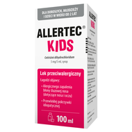 Allertec Kids, 5 mg/5 ml, syrop, 100 ml