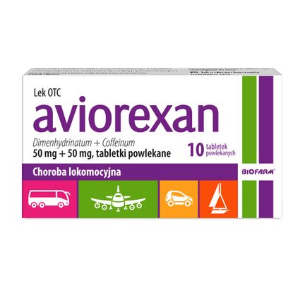 Aviorexan 50 mg + 50 mg, 10 tabletek powlekanych - zdjęcie produktu