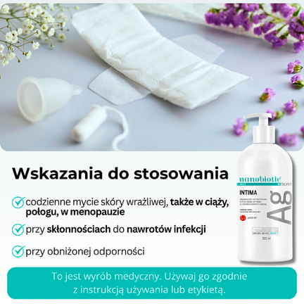 Nanobiotic MED Silver Intima, żel, 300 ml - ŻEL
