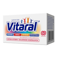 Vitaral, zestaw witamin i składników mineralnych, 60 tabletek
