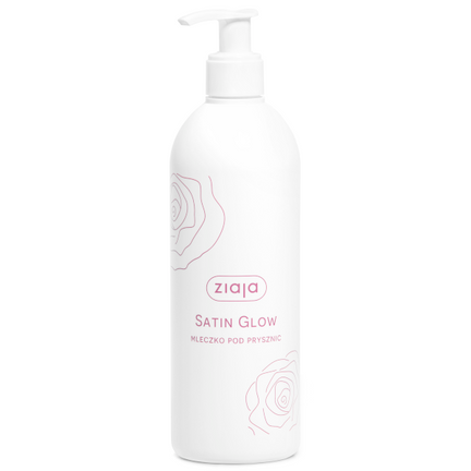 Ziaja Satin Glow, mleczko pod prysznic, 390 ml - zdjęcie produktu