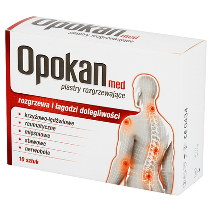 Opokan med, plastry rozgrzewające, 10 sztuk - WYRÓB MEDYCZNY