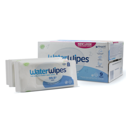 WaterWipes BIO, chusteczki nawilżane 99,9% wody, 9 x 60 sztuk - zdjęcie produktu