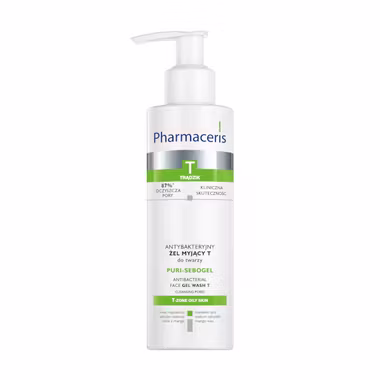Pharmaceris T Puri-Sebogel, antybakteryjny żel myjący do twarzy, 190 ml