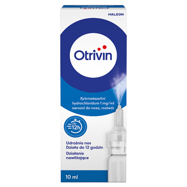 Otrivin 1 mg/ml, aerozol do nosa, 10 ml