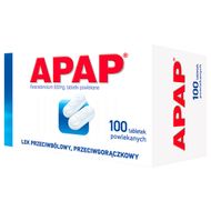 Apap 500 mg, 100 tabletek powlekanych