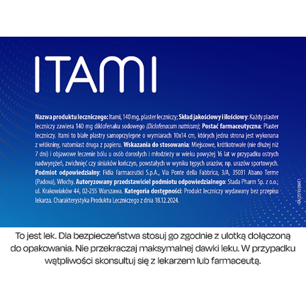 Itami 140 mg, 10 plastrów - odbierz w aptece