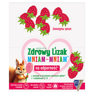 Zdrowy Lizak Mniam-Mniam, smak malinowy, 40 sztuk