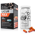 Licur Max, płynna kurkumina, 60 kapsułek