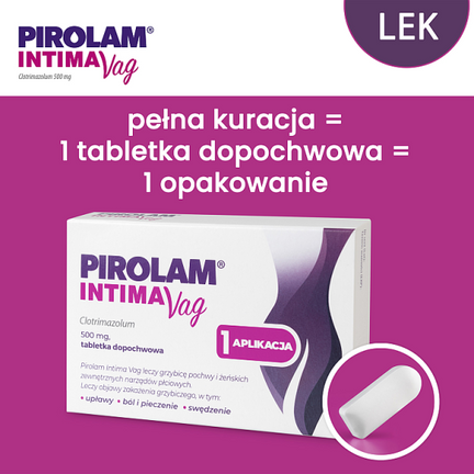 Pirolam Intima Vag 500 mg, 1 tabletka dopochwowa  - 5909991460891