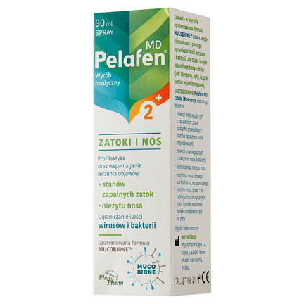 Pelafen MD Zatoki i nos, spray, 30 ml - 5903473012165