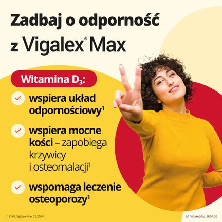 Vigalex Max 4000 IU, 90 tabletek  - 5909991434106