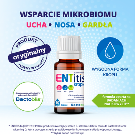 ENTitis krople, zawiesina doustna, 10 ml - ZAWIESINA