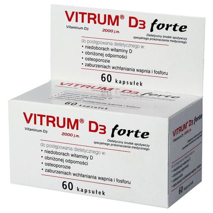 Vitrum D3 forte, 60 kapsułek - zdjęcie produktu