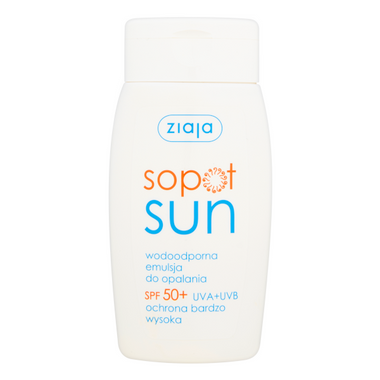Ziaja Sopot Sun, wodoodporna emulsja do opalania SPF 50+, 125 ml 